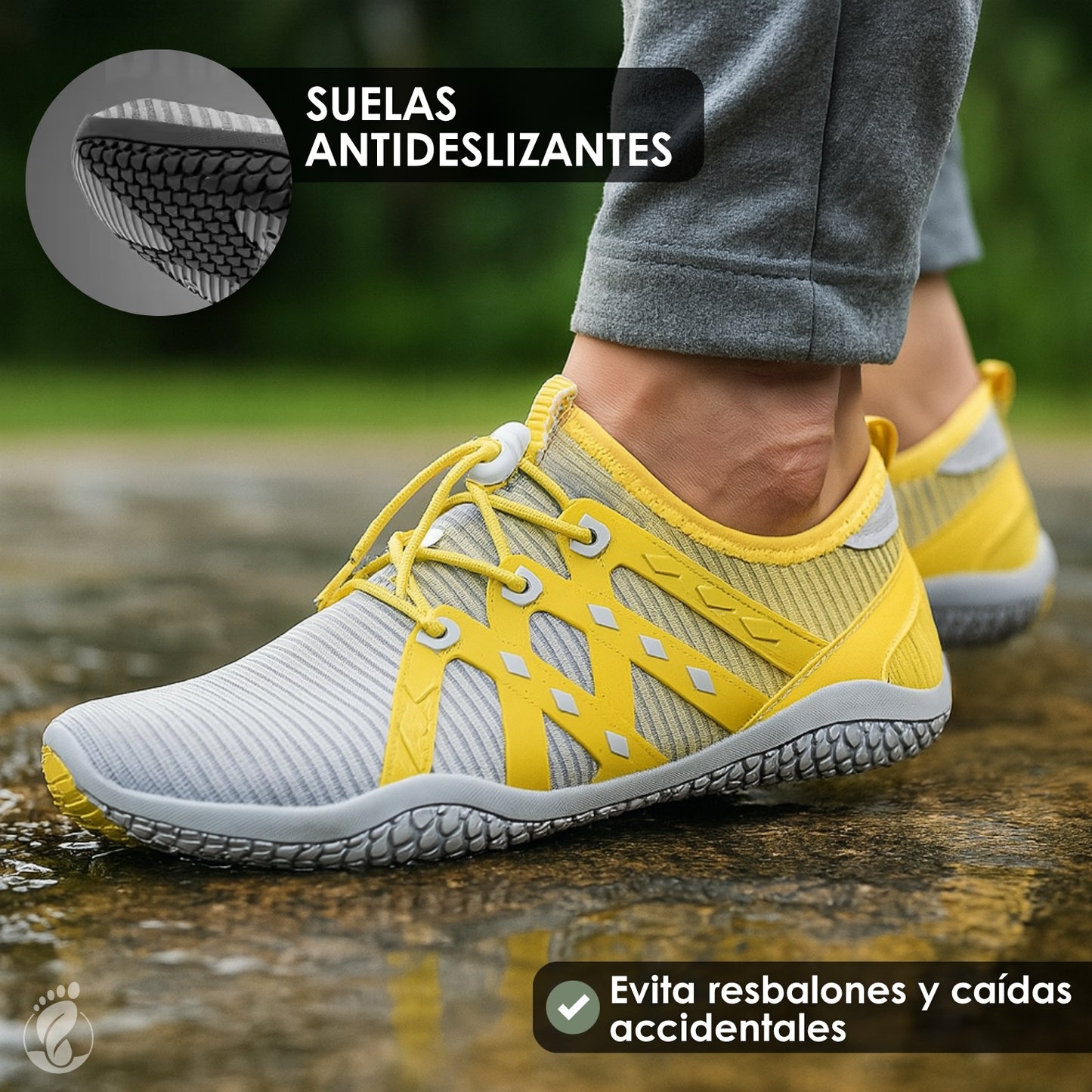 Erranza Clara – Zapatos Barefoot (Unisex) – Flexible – Ligero – Natural