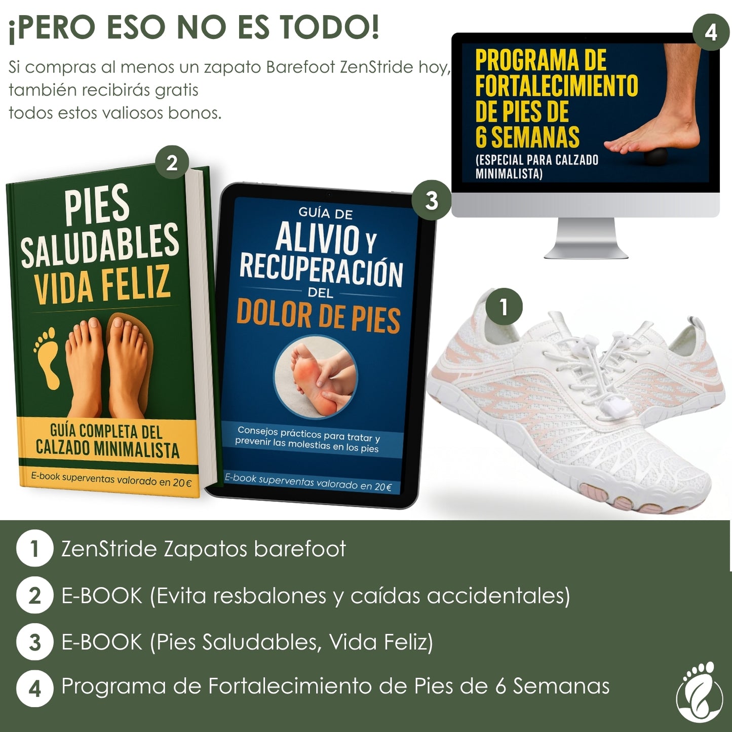 ZenStride – Zapatos Barefoot Unisex – Antideslizantes – Ligeros – Reflectantes