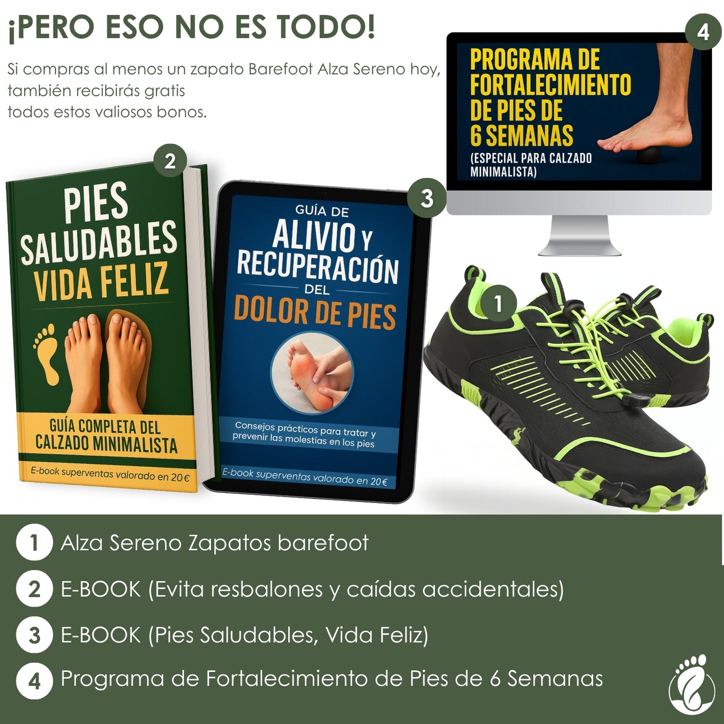 Alza Sereno – Zapatos Barefoot (Unisex) – Livianos – Estables – Naturales