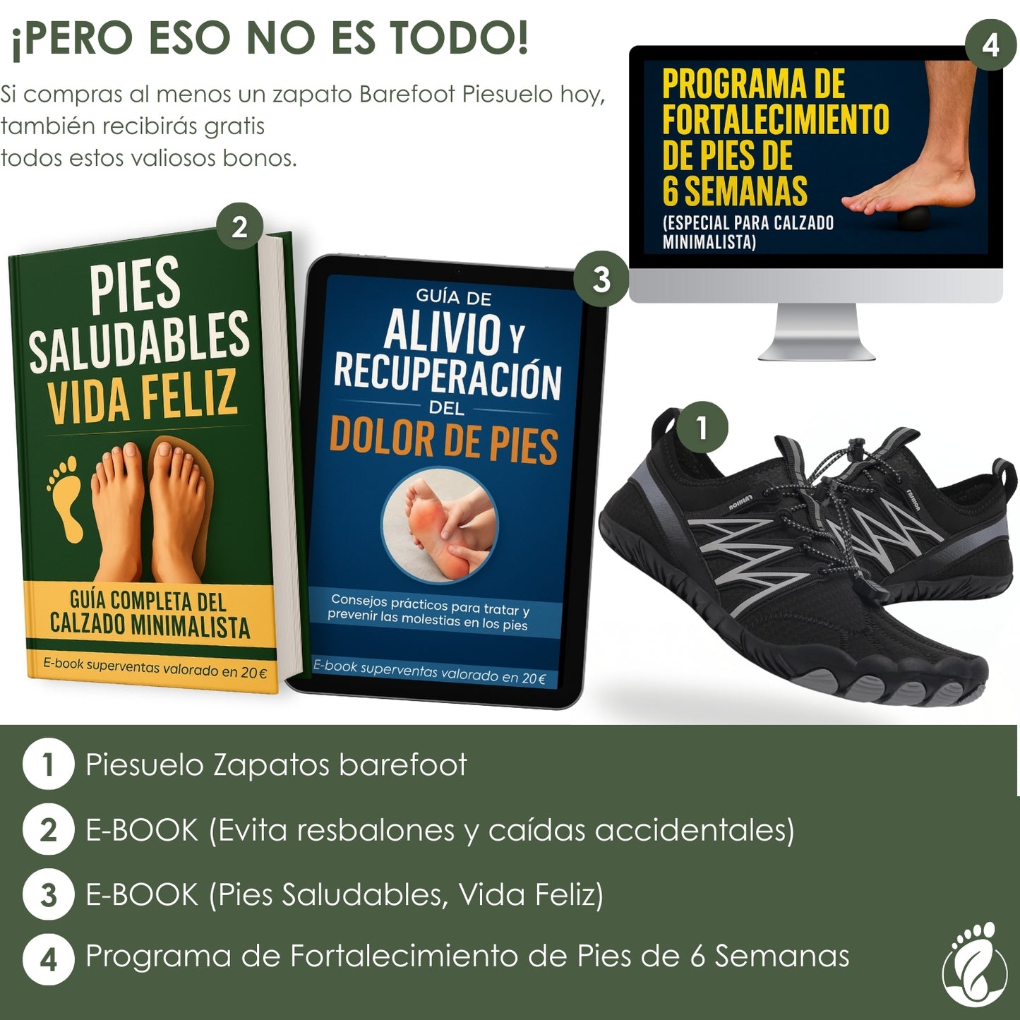 Piesuelo – Zapatos Barefoot (Unisex) – Ligeros – Estables – Flexibles