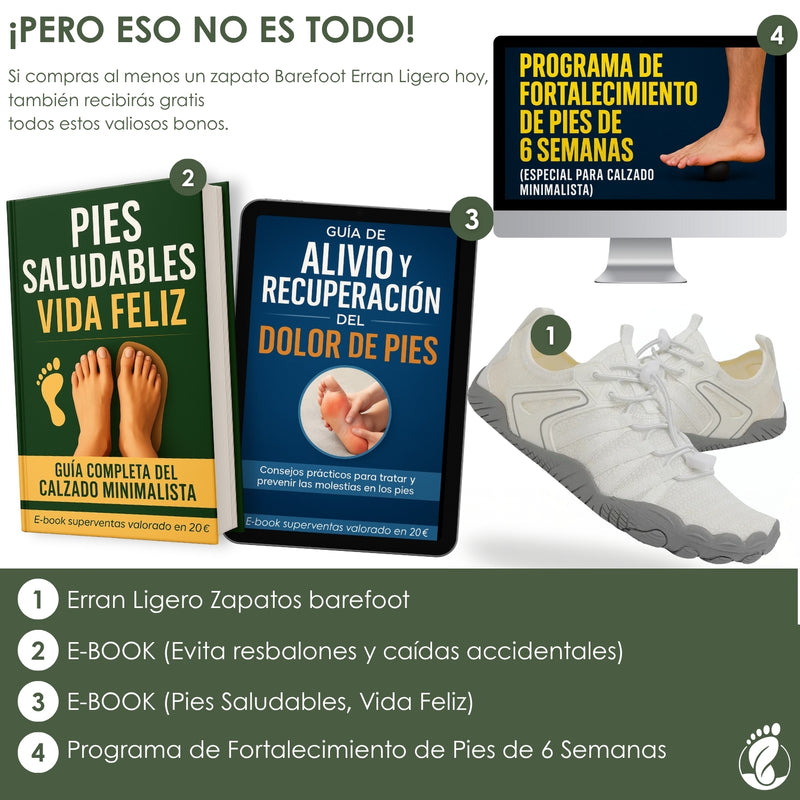 Erran Ligero – Zapatos Estilo Barefoot Unisex – Diseño Elástico, Antideslizante y Transpirable