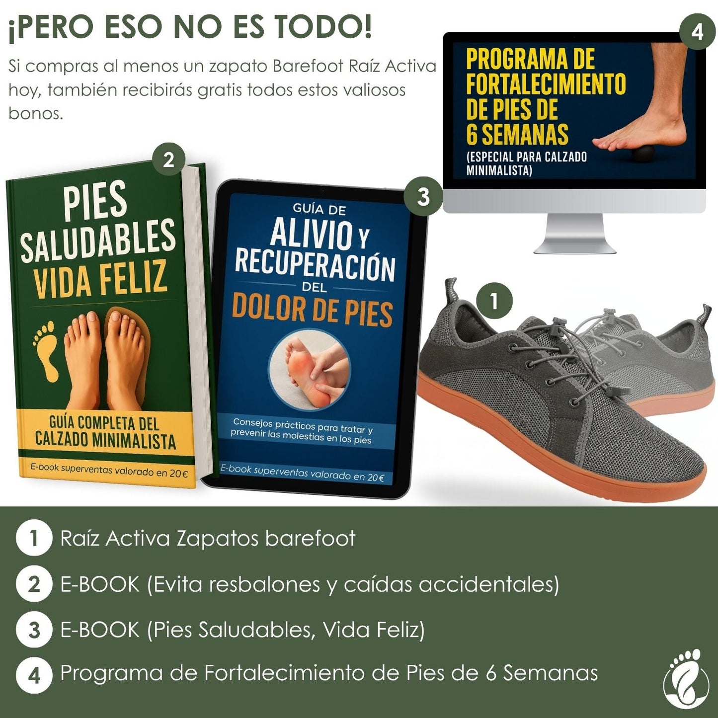 Raíz Activa – Zapatos Barefoot  – Anchos – Antideslizantes – Flexibles