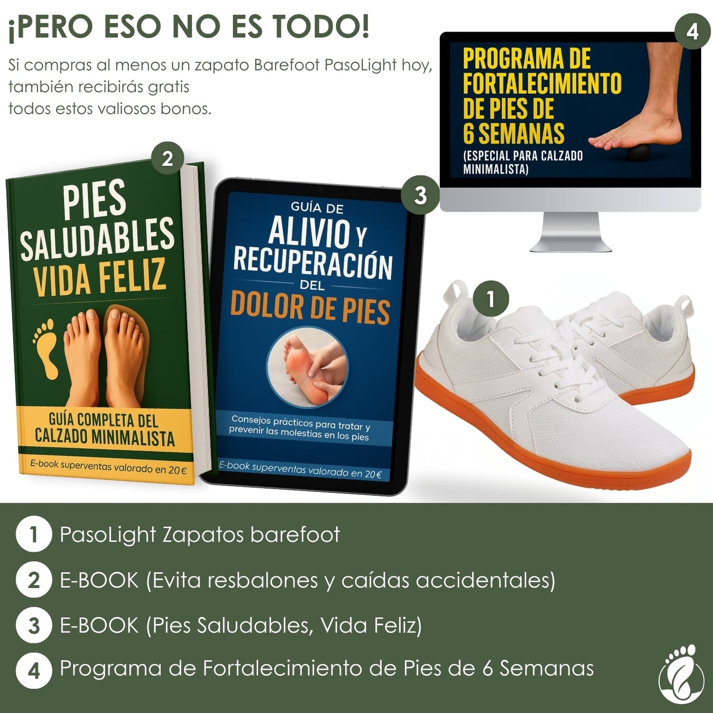 PasoLight – Zapatos Barefoot (Unisex) – Antideslizantes – Flexibles – Ligeros