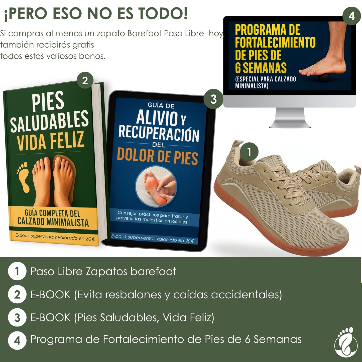Paso Libre – Zapatos Barefoot (Unisex) – Ligeros – Antideslizantes – Transpirables