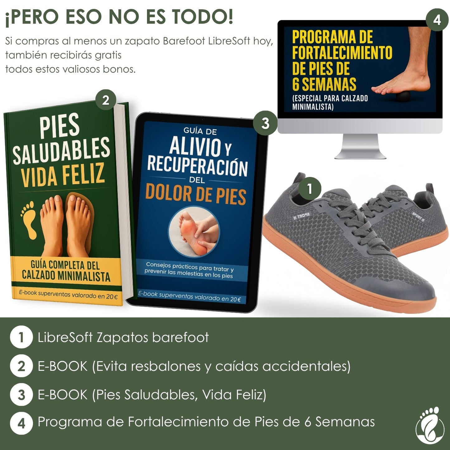 LibreSoft – Zapatos Barefoot  – Ligeros – Flexibles – Antideslizantes