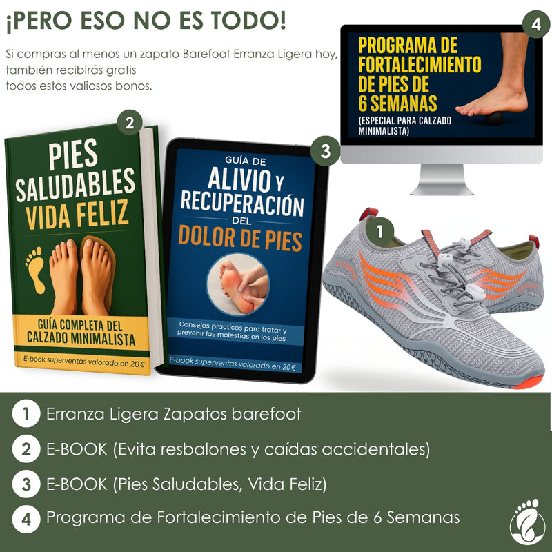 Erranza Ligera – Zapatos Estilo Barefoot Unisex – Diseño Flexible, Natural y Estable