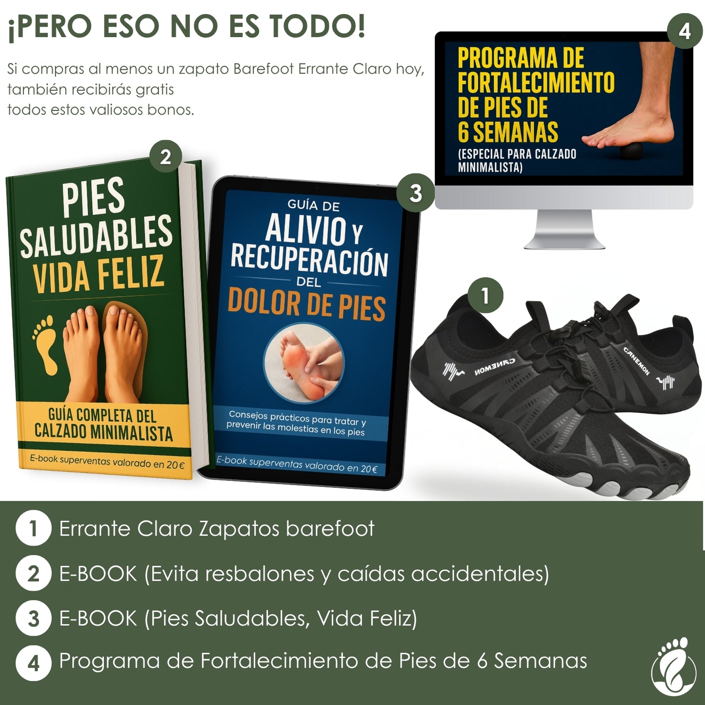 Errante Claro – Zapatos Barefoot (Unisex) – Ultraligeros – Flexibles – Naturales