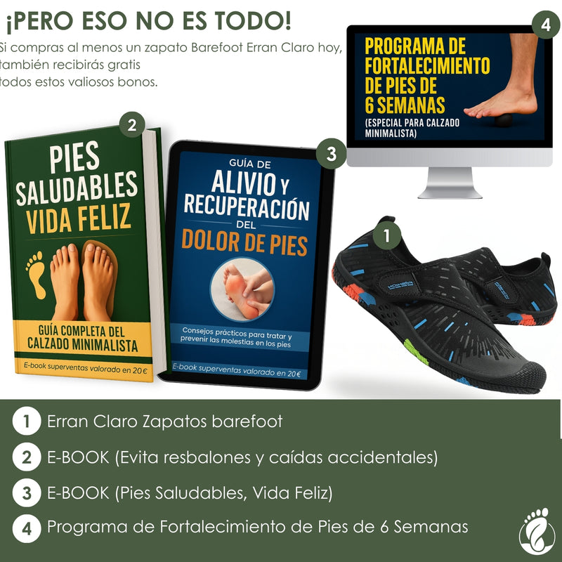 Erran Claro – Zapatos Estilo Barefoot Unisex – Diseño Ligero, Flexible y Natural