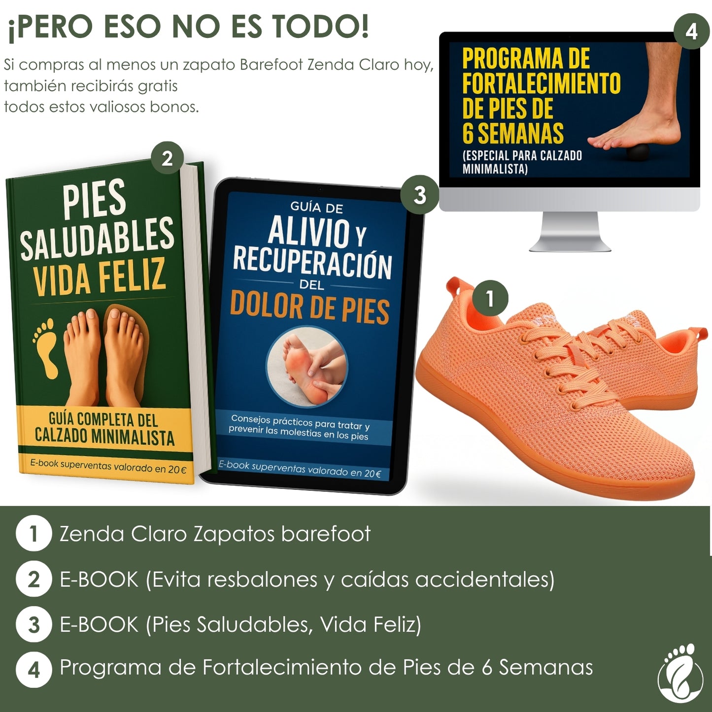 Zenda Claro – Zapatos Estilo Barefoot Unisex – Diseño Amplio, Ligero y Equilibrado