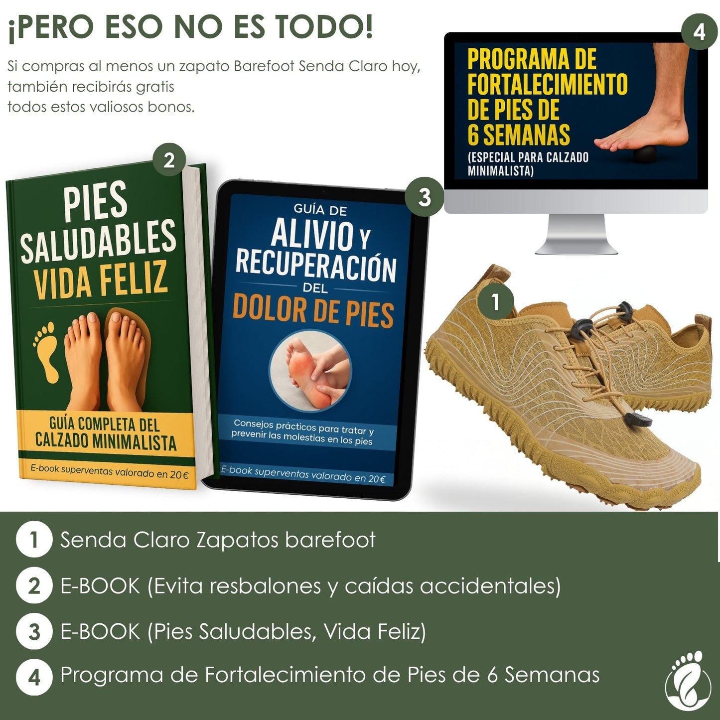 Calzado Minimalista Unisex – Modelo Senda Claro – Ligero, Flexible y Transpirable