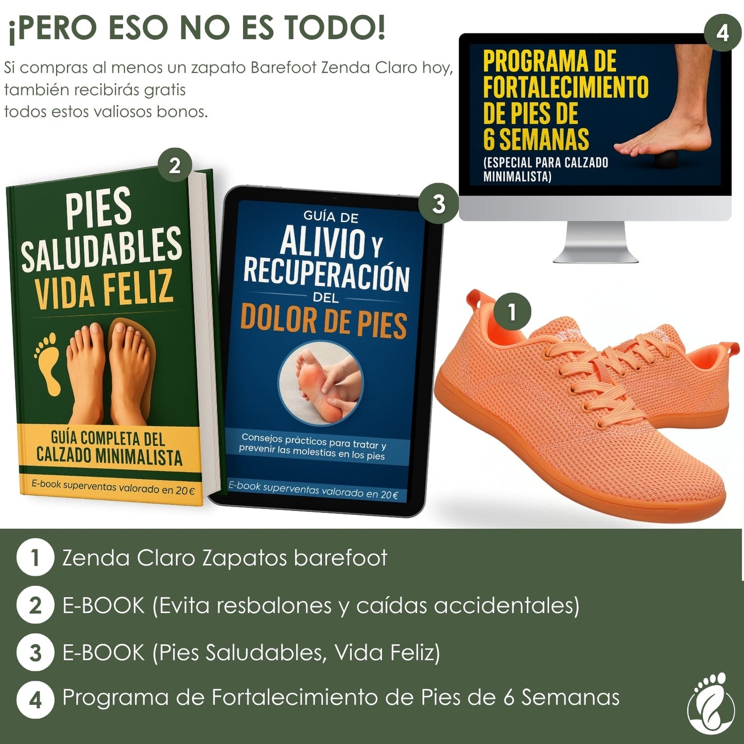 Zenda Claro – Calzado Minimalista Unisex – Amplio, Ligero y Flexible