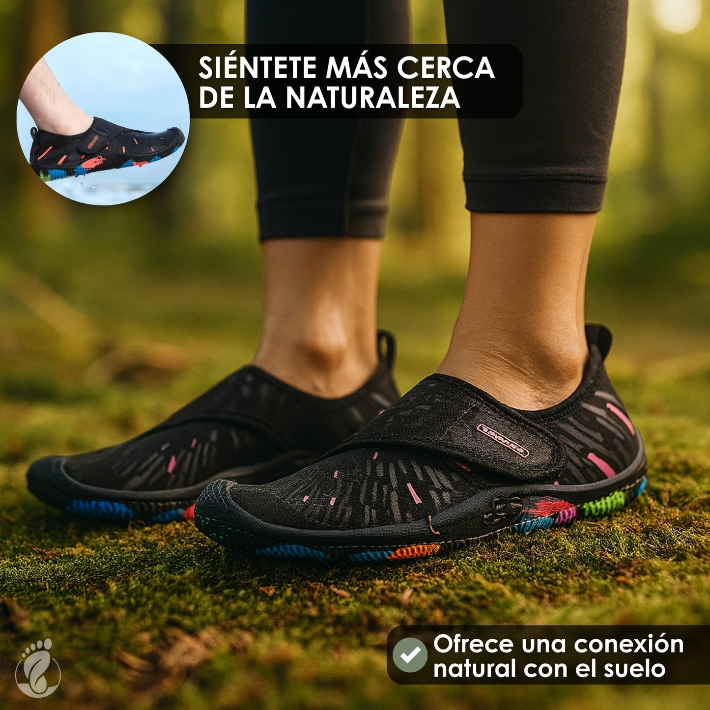 Erran Claro – Zapatos Barefoot (Unisex) – Ligero – Flexible – Natural