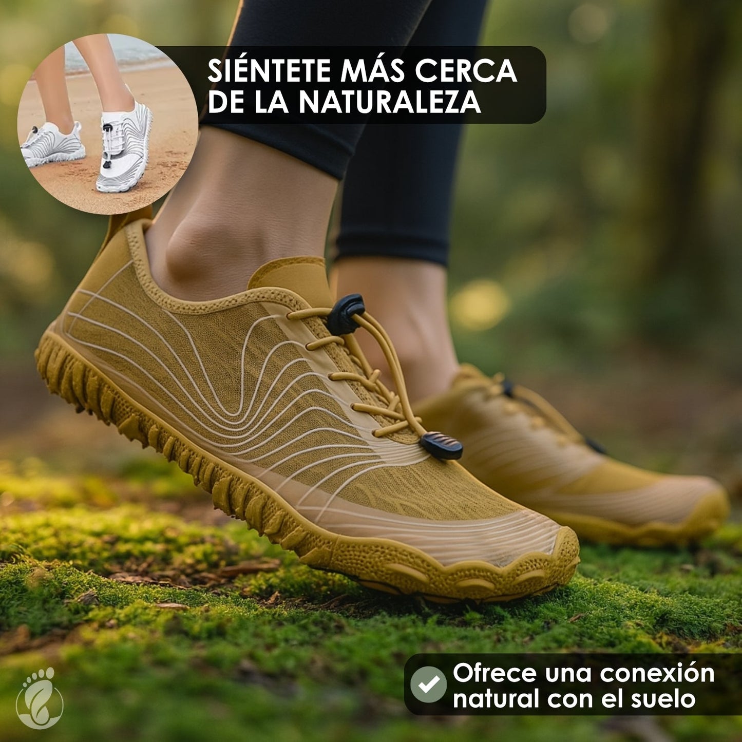 Calzado Minimalista Unisex – Modelo Senda Claro – Ligero, Flexible y Transpirable