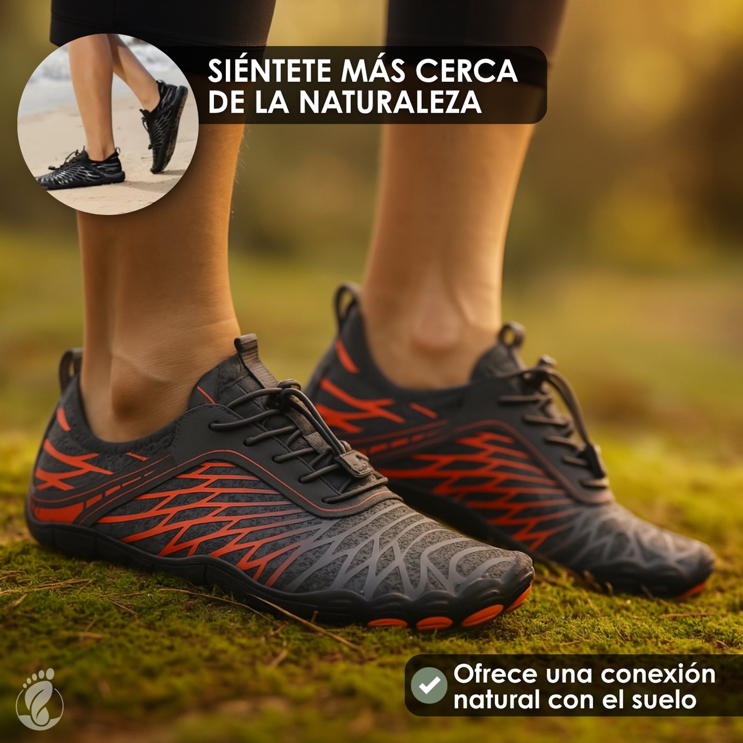 ZenStride – Zapatos Barefoot Unisex – Antideslizantes – Ligeros – Reflectantes