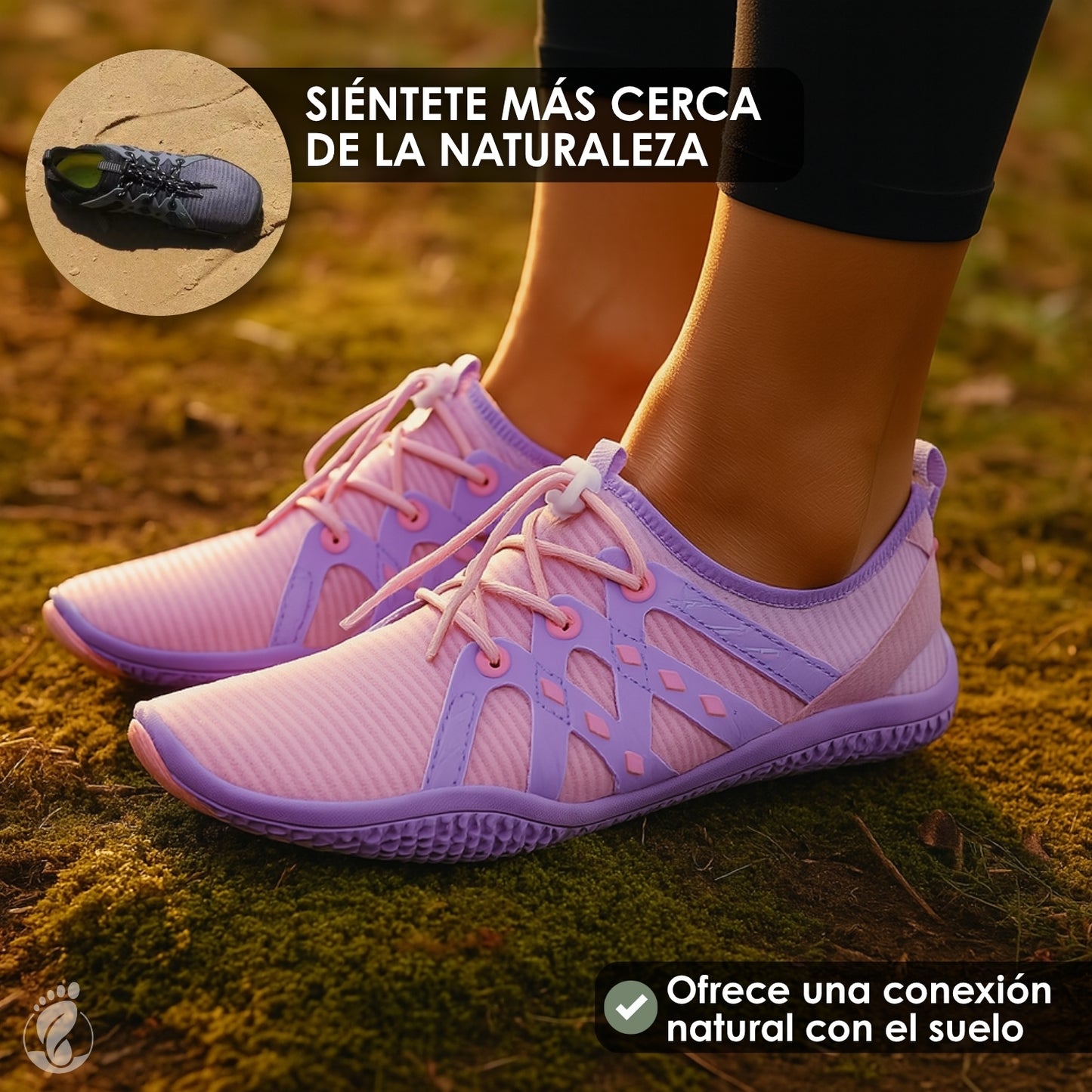 Erranza Clara – Zapatos Barefoot (Unisex) – Flexible – Ligero – Natural