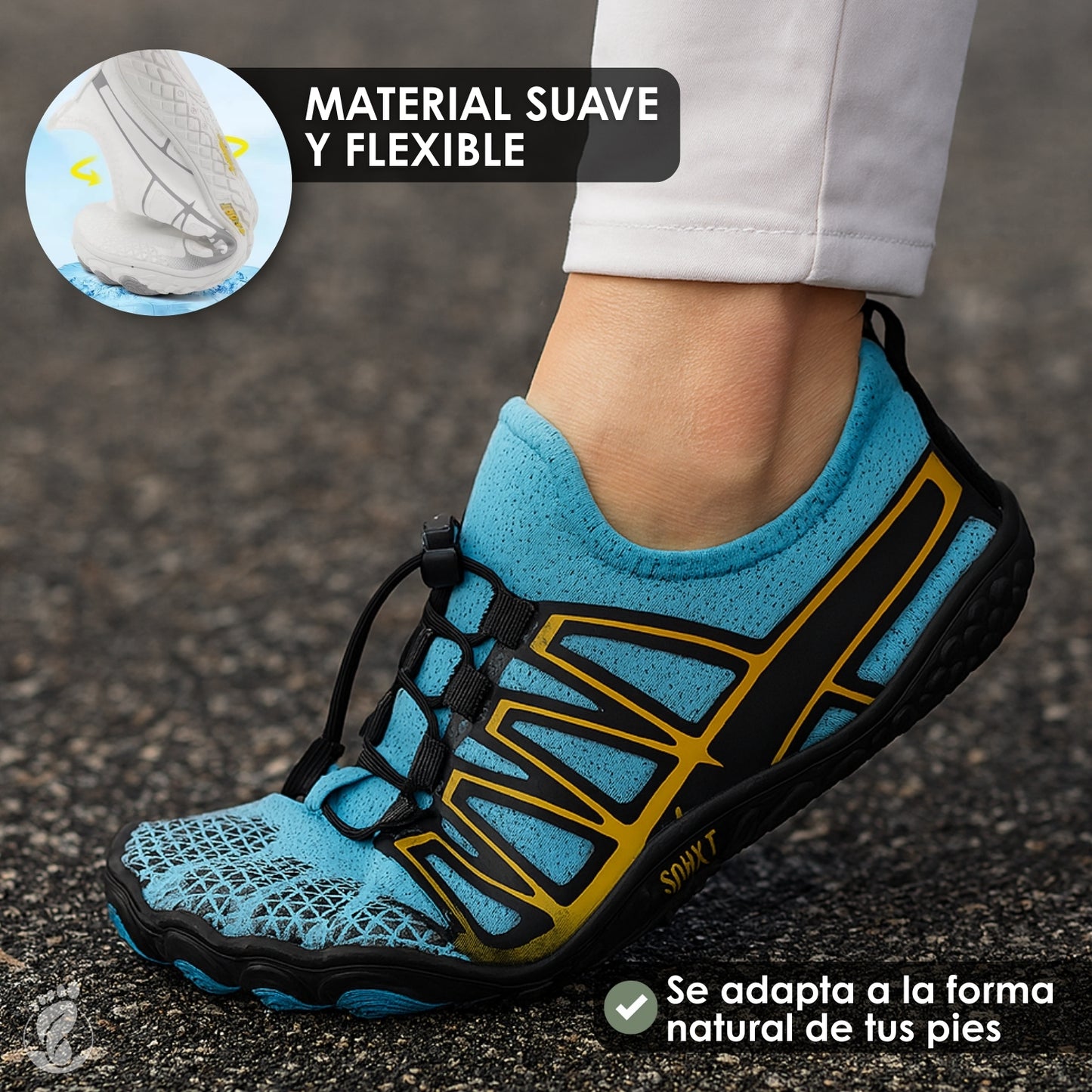 Zenda Claro – Zapatos Barefoot (Unisex) – Flexible – Ligero – Natural