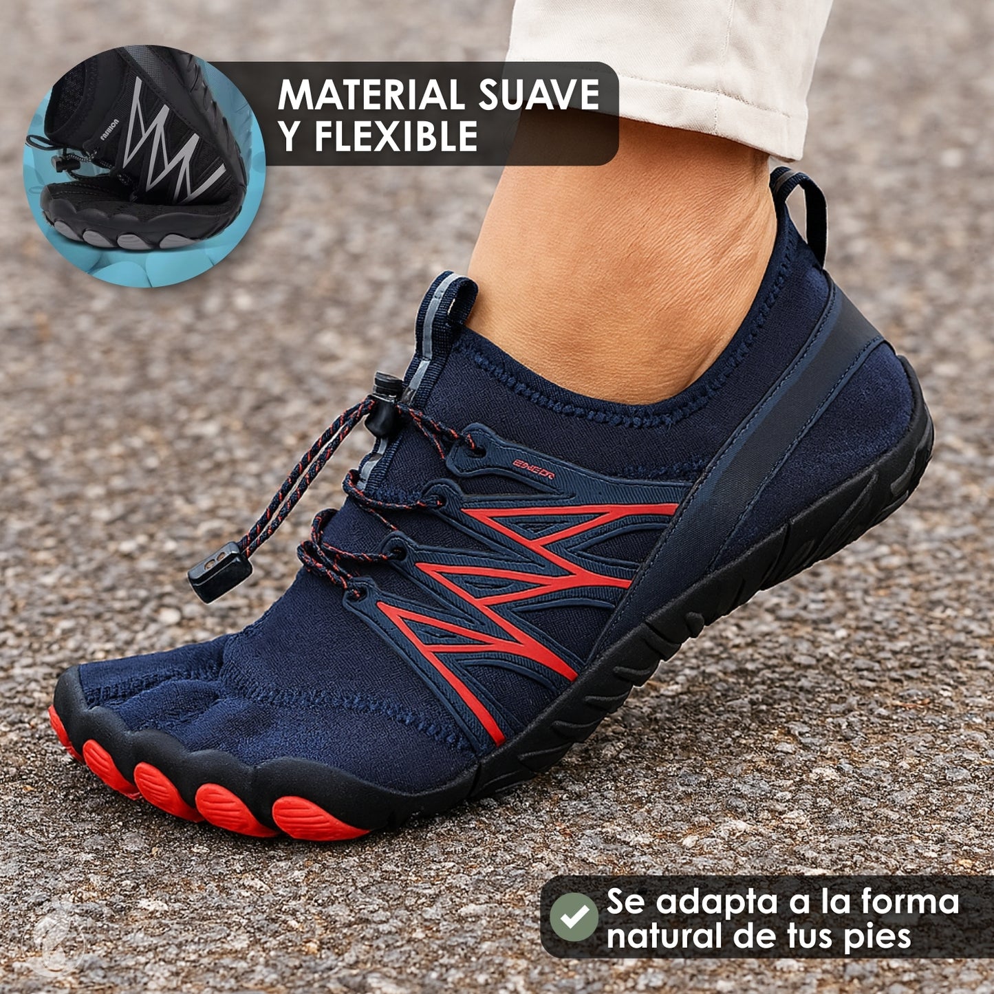Piesuelo – Zapatos Estilo Barefoot Unisex – Diseño Ligero, Estable y Flexible