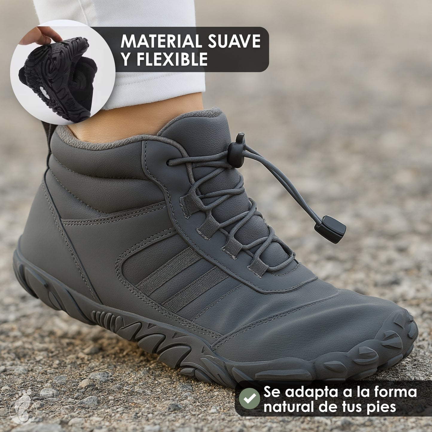 Terna Libre – Zapatos Estilo Barefoot para Hombre – Diseño Resistente, Cálido y Amplio