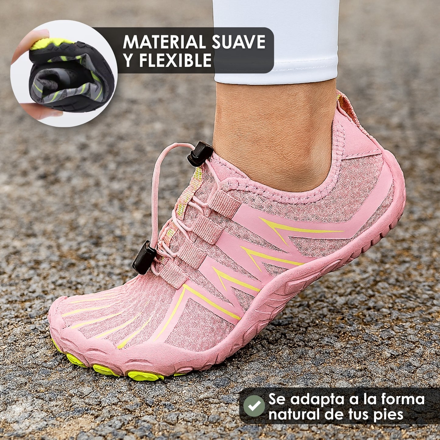Errante Claro – Zapatos Estilo Barefoot Unisex – Diseño Flexible, Ligero y Natural