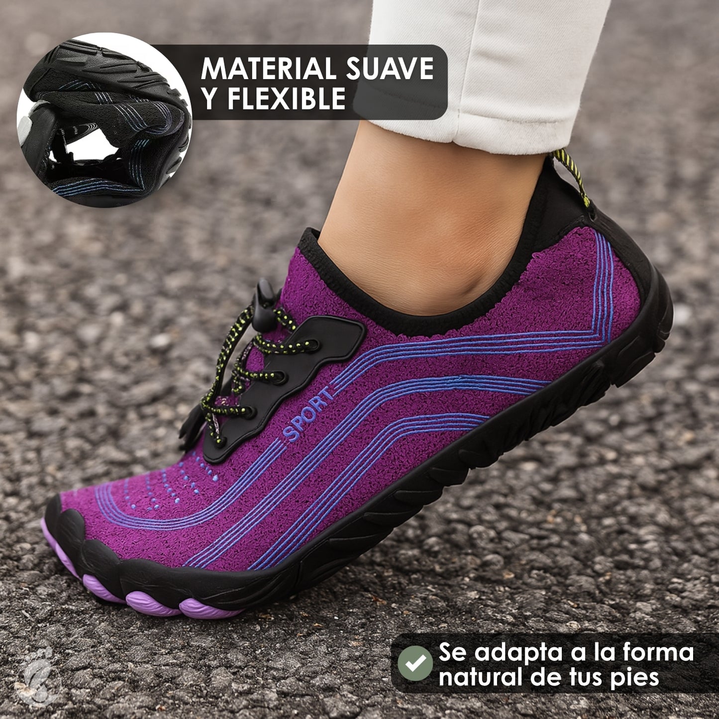 Raíz Sereno – Zapatos Estilo Barefoot Unisex – Diseño Estable, Minimalista y Cómodo