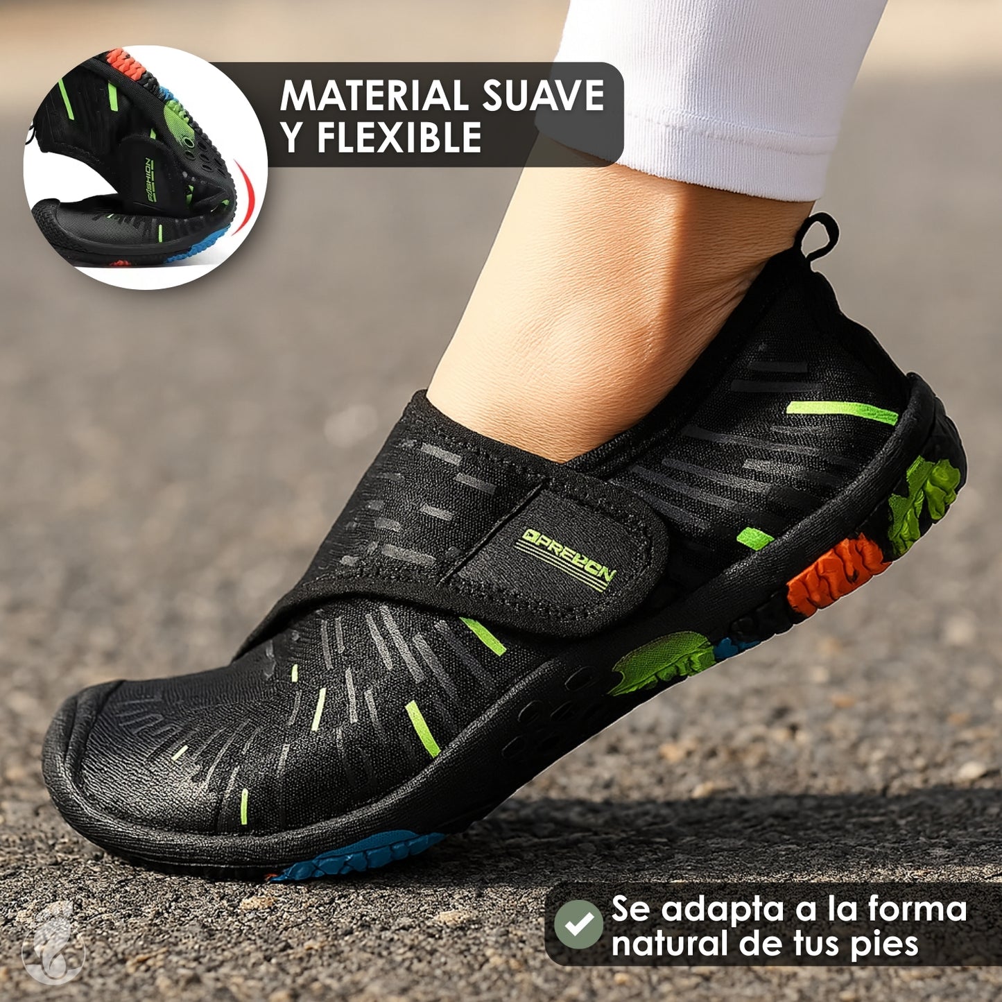 Erran Claro – Zapatos Barefoot (Unisex) – Ligero – Flexible – Natural