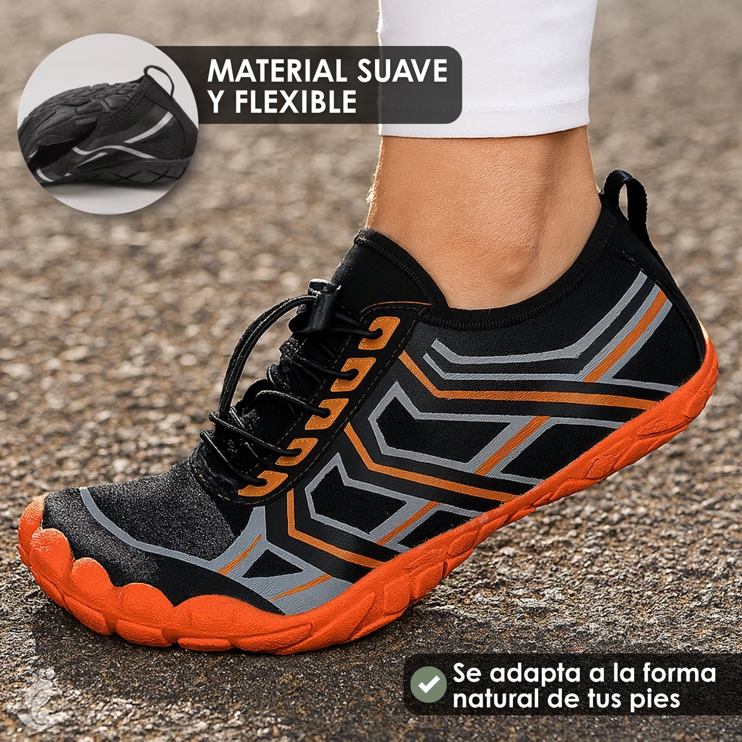 Erran Claro – Zapatos Barefoot (Unisex) – Flexible – Ligero – Transpirable