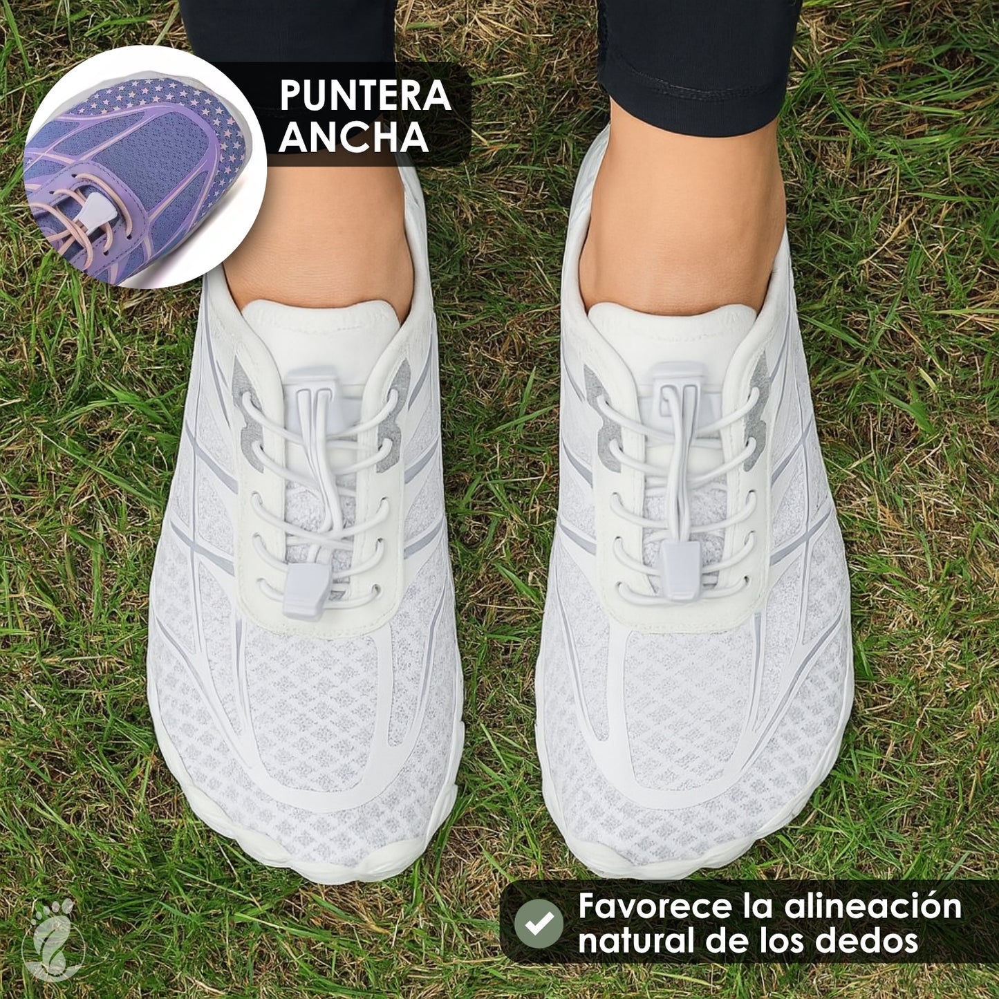 Erran Terso – Zapatos Barefoot (Unisex) – Flexible – Liviano – Natural