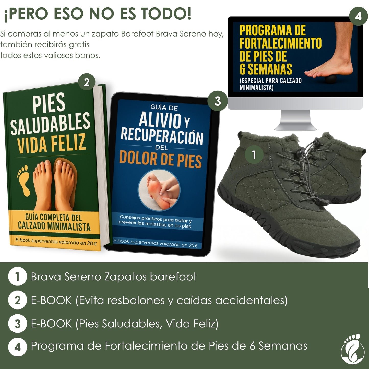 Brava Sereno – Zapatos Barefoot (Unisex) – Térmico – Flexible – Antideslizante