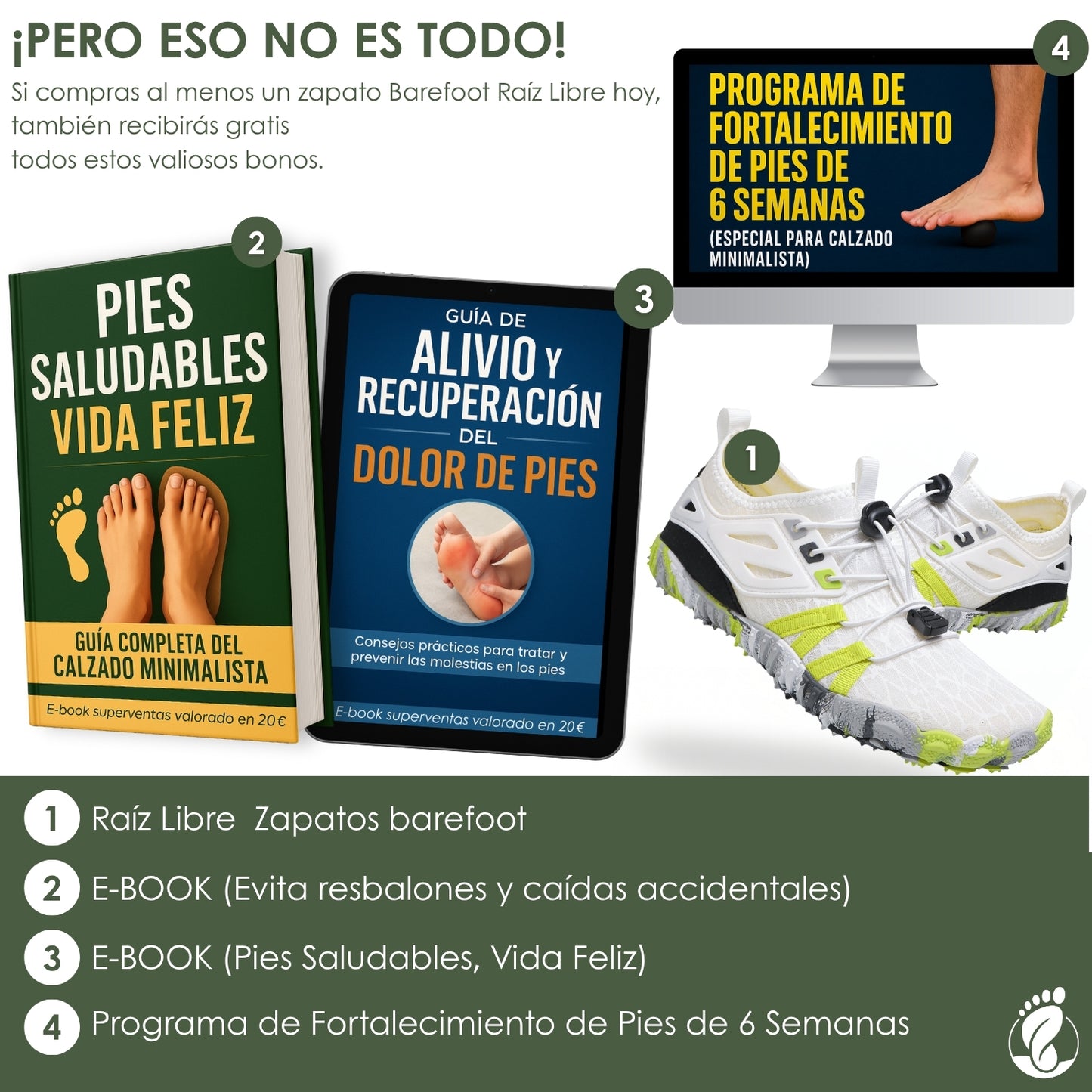 Raíz Libre – Zapatos Barefoot (Unisex) – Ligero – Flexible – Natural