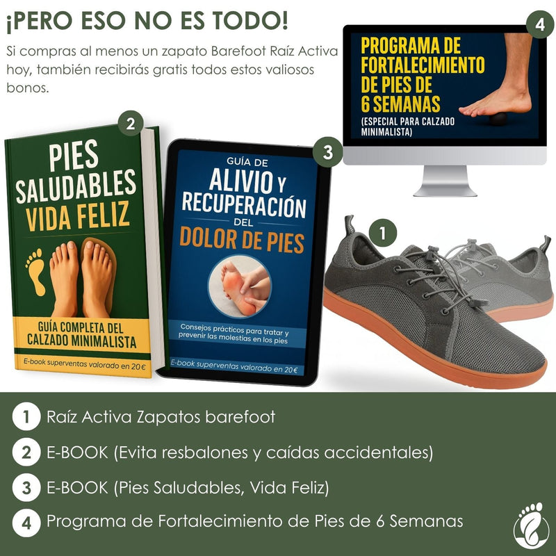 Raíz Activa – Zapatos Barefoot Hombre – Anchos – Antideslizantes – Flexibles