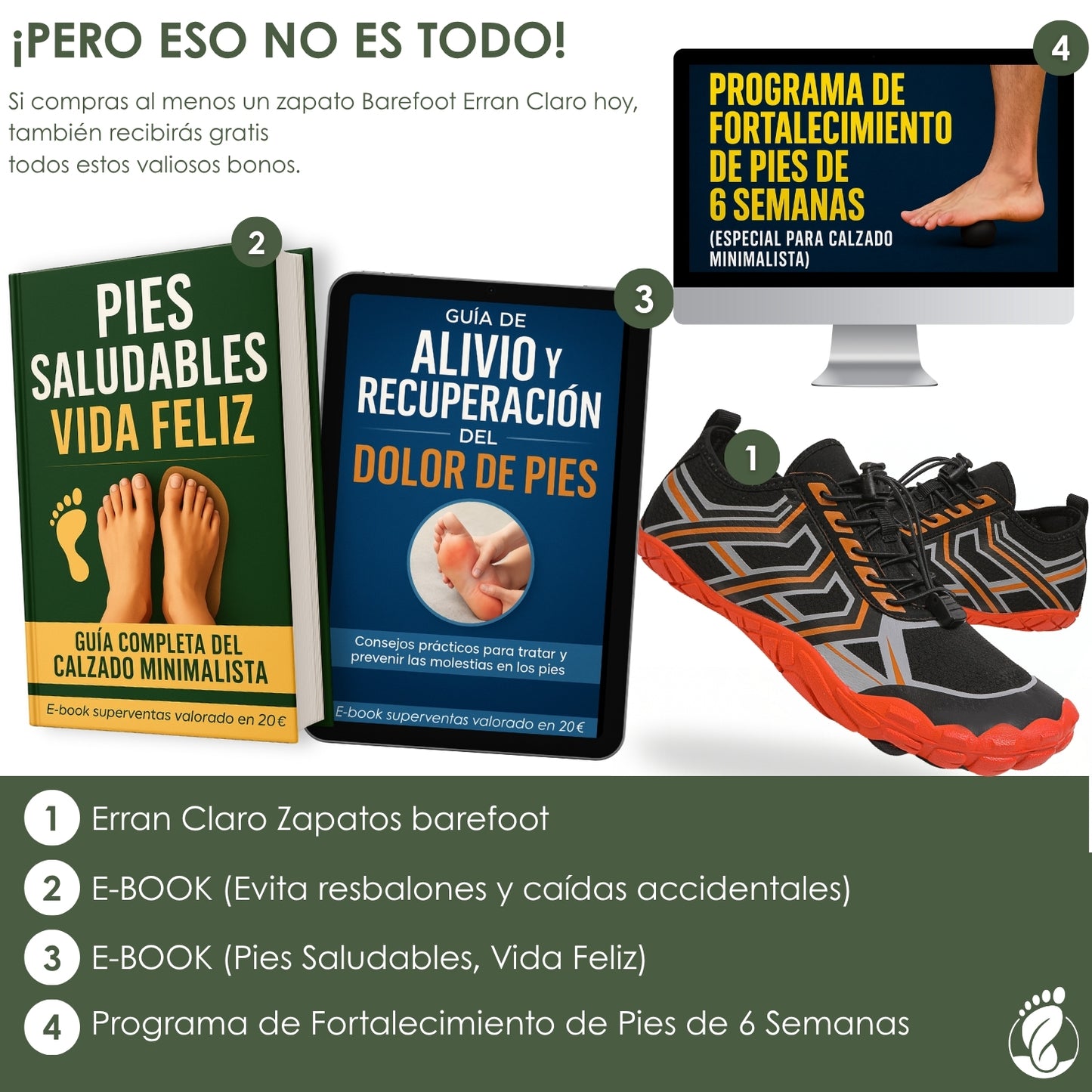 Erran Claro – Zapatos Barefoot (Unisex) – Flexible – Ligero – Transpirable