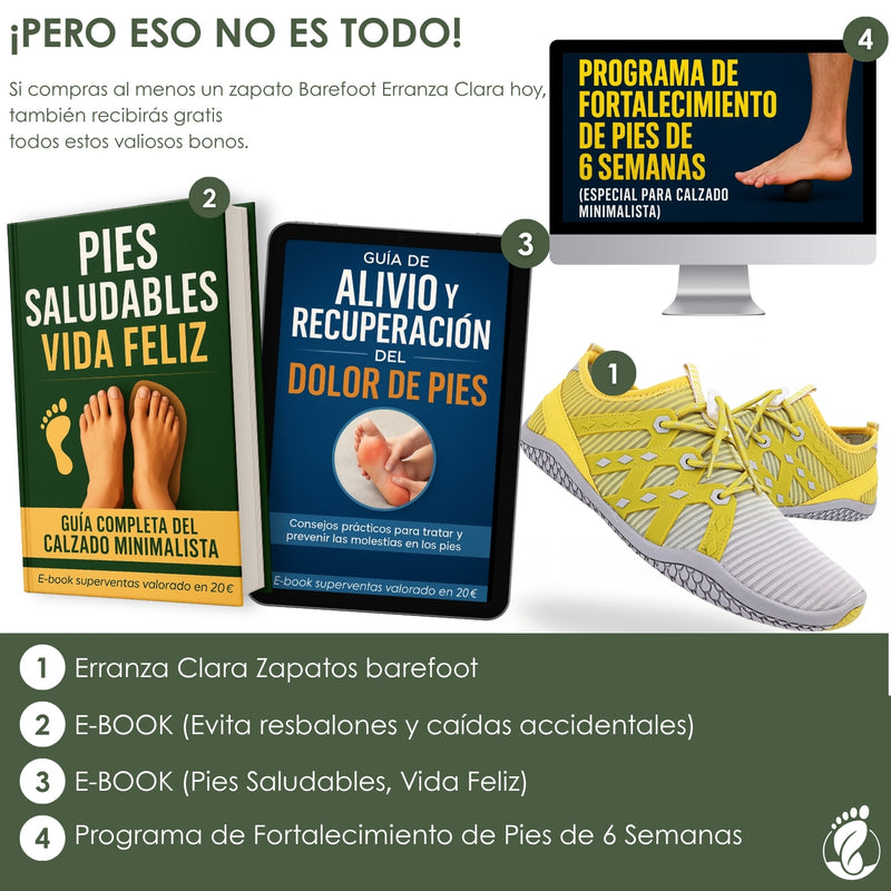 Erranza Clara – Zapatos Estilo Barefoot Unisex – Diseño Flexible, Ligero y Natural