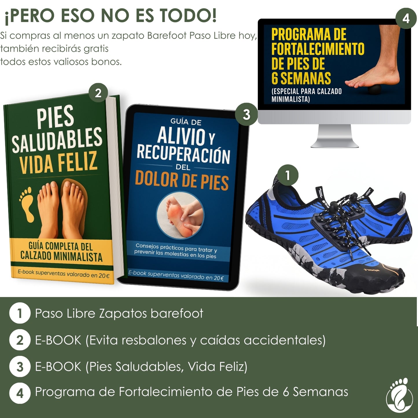 Paso Libre – Zapatos Barefoot (Unisex) – Antideslizantes – Flexibles – Resistentes