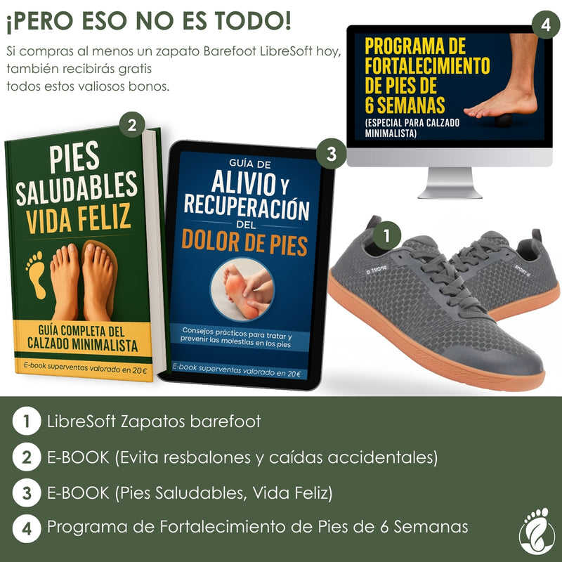 LibreSoft – Zapatos Estilo Barefoot para Hombre – Diseño Ligero, Flexible y Antideslizante