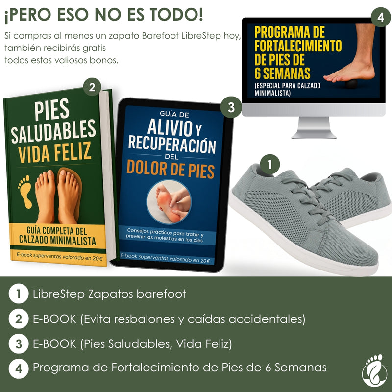 LibreStep – Zapatos Estilo Barefoot Unisex – Diseño Ancho, Ligero y Transpirable