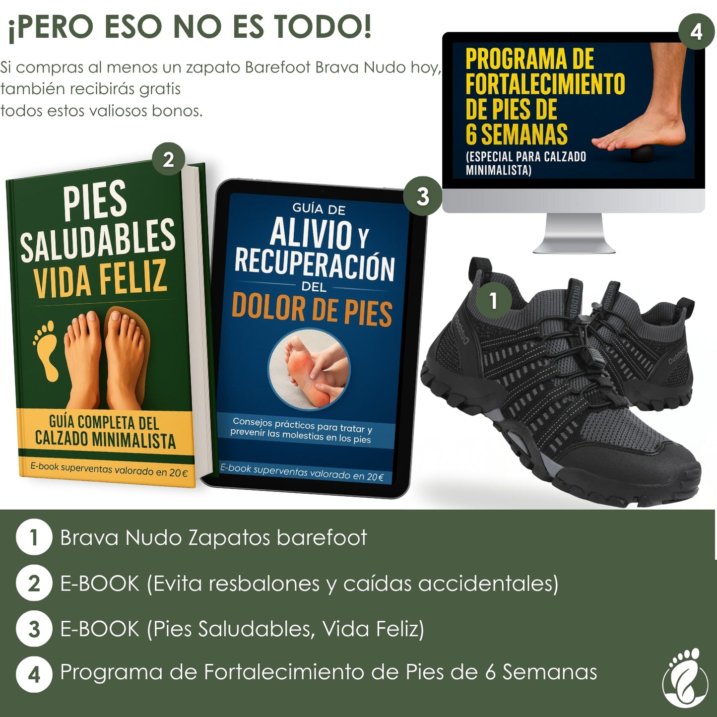 Brava Nudo – Zapatos Barefoot (Unisex) – Ágil – Resistente – Ligero