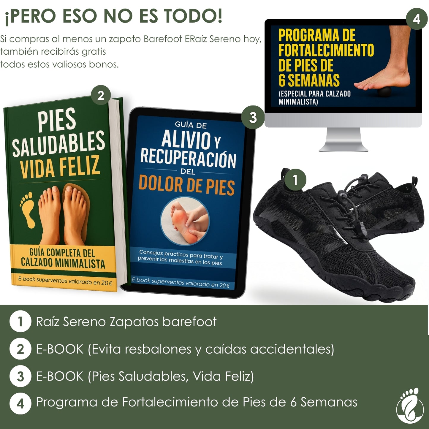 Raíz Sereno – Zapatos Barefoot (Unisex) – Suaves – Resistentes – Anatómicos