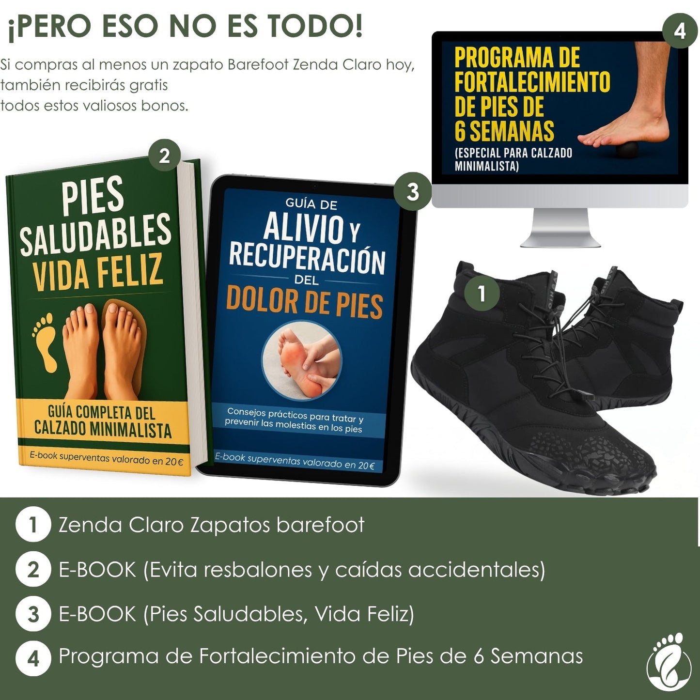 Zenda Claro – Zapatos Barefoot (Unisex) – Cálido – Flexible – Antideslizante