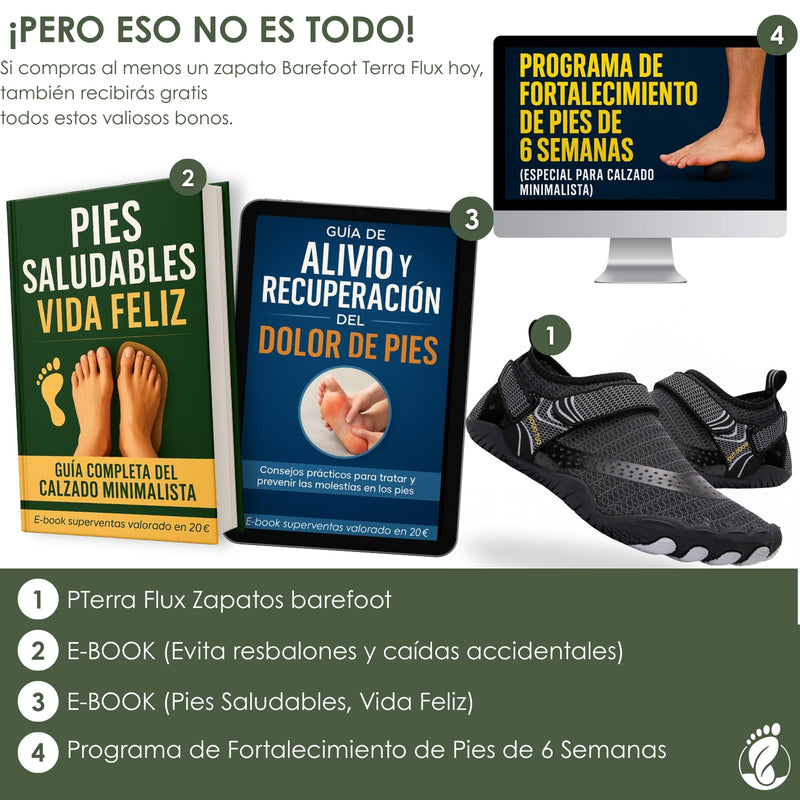 Terra Flux – Zapatos Estilo Barefoot Unisex – Diseño Ligero, Antideslizante y Flexible