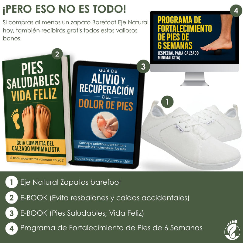Eje Natural – Zapatos Barefoot (Unisex) – Flexibles – Ligeros – Estables
