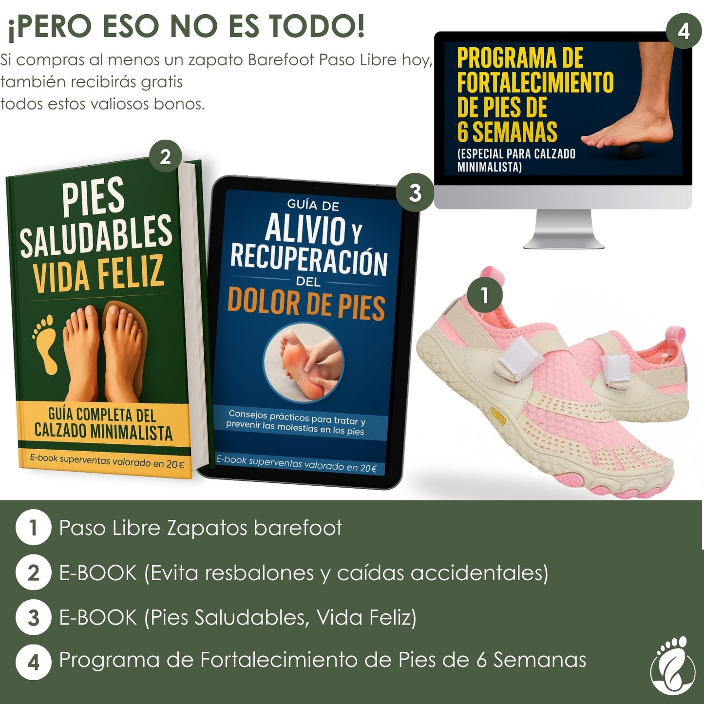 Paso Libre – Zapatos Barefoot (Unisex) – Ligeros – Flexibles – Estables