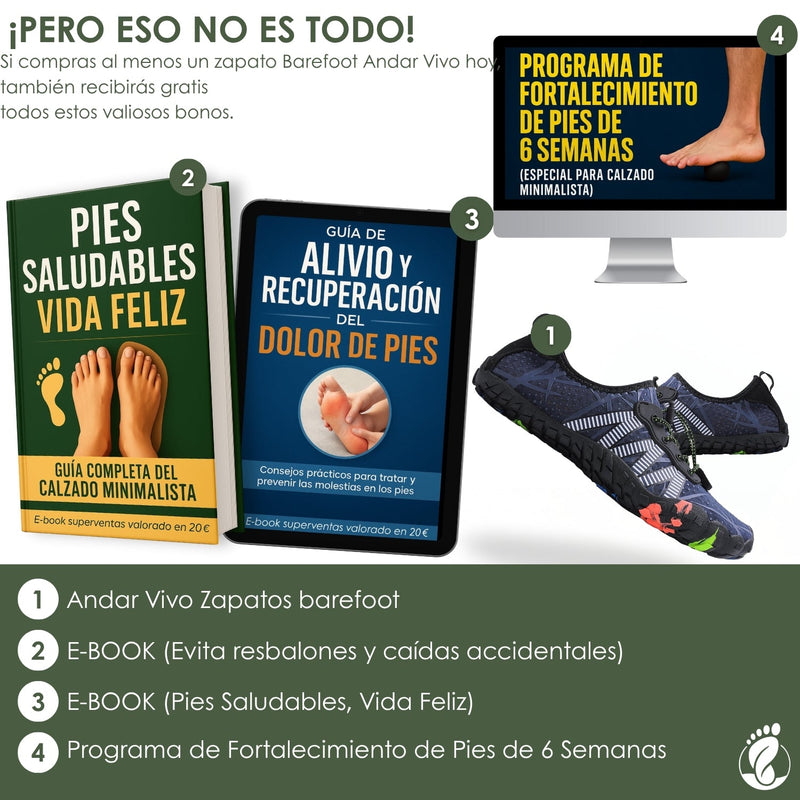 Andar Vivo – Zapatos Barefoot (Unisex) – Ligeros – Transpirables – Flexibles