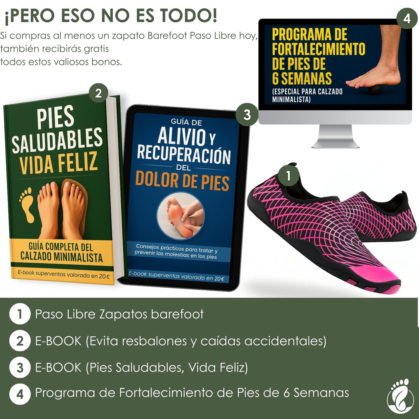 Paso Libre – Zapatos Barefoot (Unisex) – Ligeros – Flexibles – Transpirables