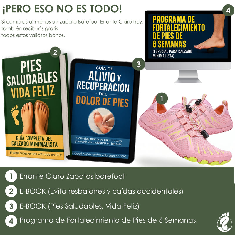 Errante Claro – Zapatos Estilo Barefoot Unisex – Diseño Flexible, Ligero y Natural