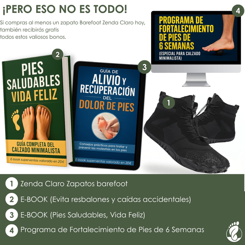 Zenda Claro – Zapatos Estilo Barefoot Unisex – Diseño Cálido, Flexible y Antideslizante