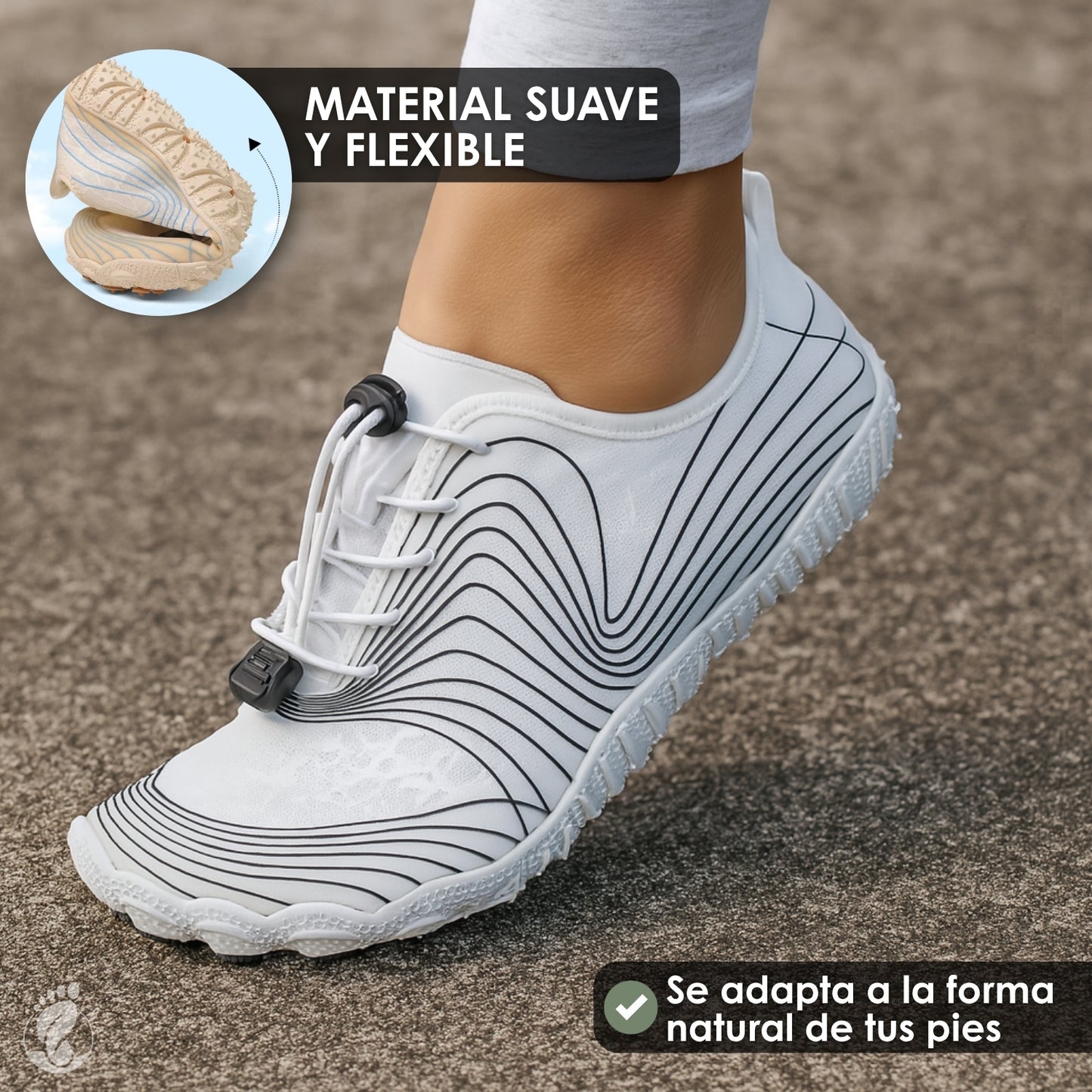 Senda Claro – Zapatos Barefoot (Unisex) – Ligero – Flexible – Cómodo