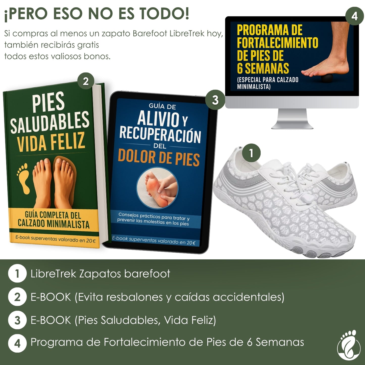 LibreTrek – Zapatos Barefoot Unisex – Ligeros – Antideslizantes – Flexibles